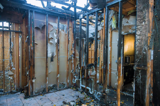 Professional Emergency Fire Damage Restoration technician working in Litchfield Park, AZ